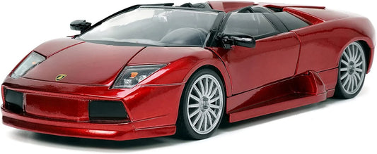 "Hyper-Spec" Diecast Jada Lamborghini Metallic Murcielago 1/24 Red Car Roadster by Series design